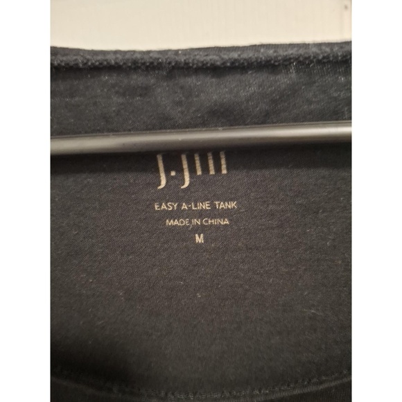 🍂3/$15 J Jill Medium Black‎ Lightweight Pima Cotton Modal A-Line Tank Top - Picture 5 of 8